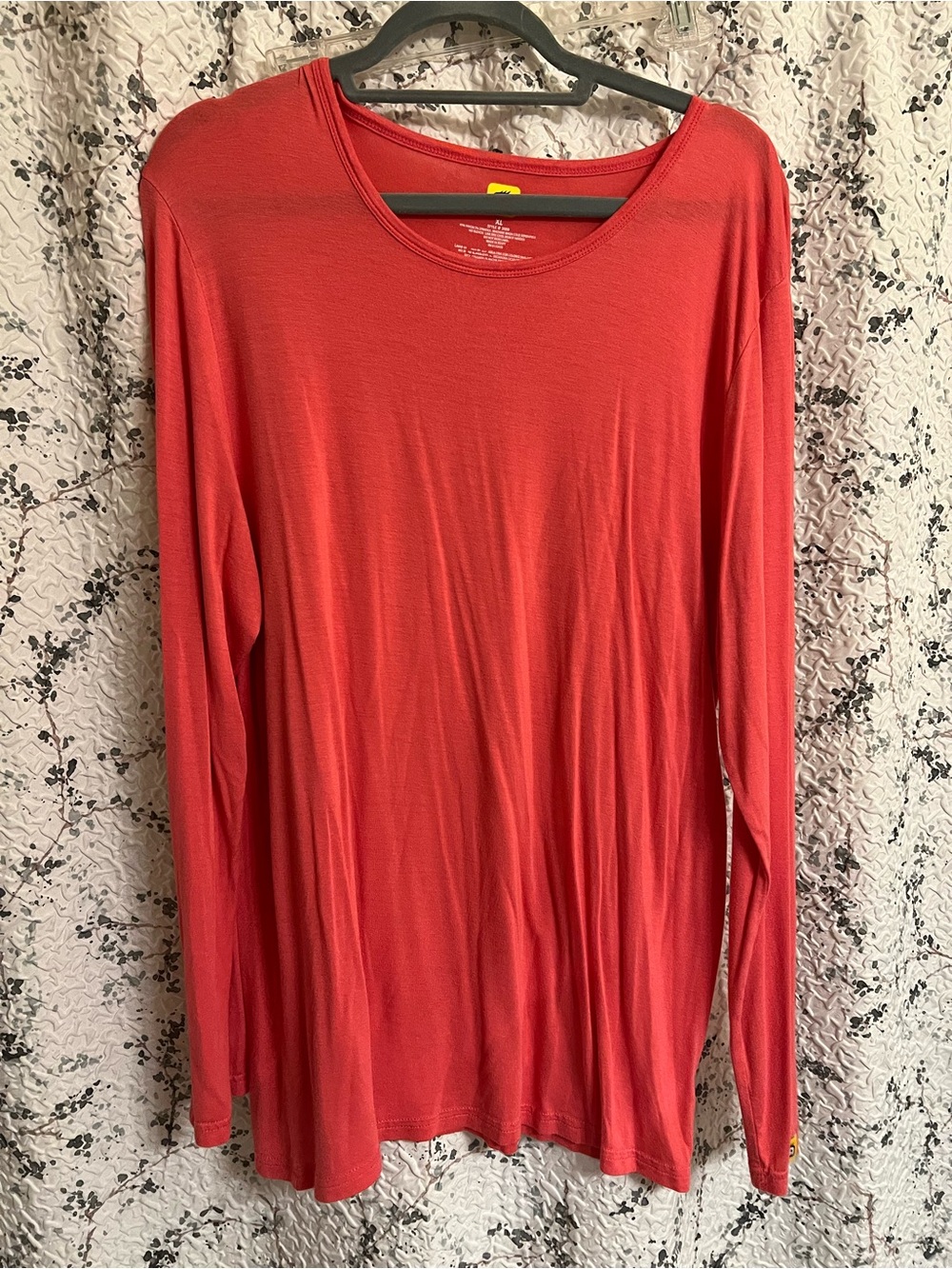 Wink Scrubs Women's Long Sleeve Underscrub  Top - salmon pink